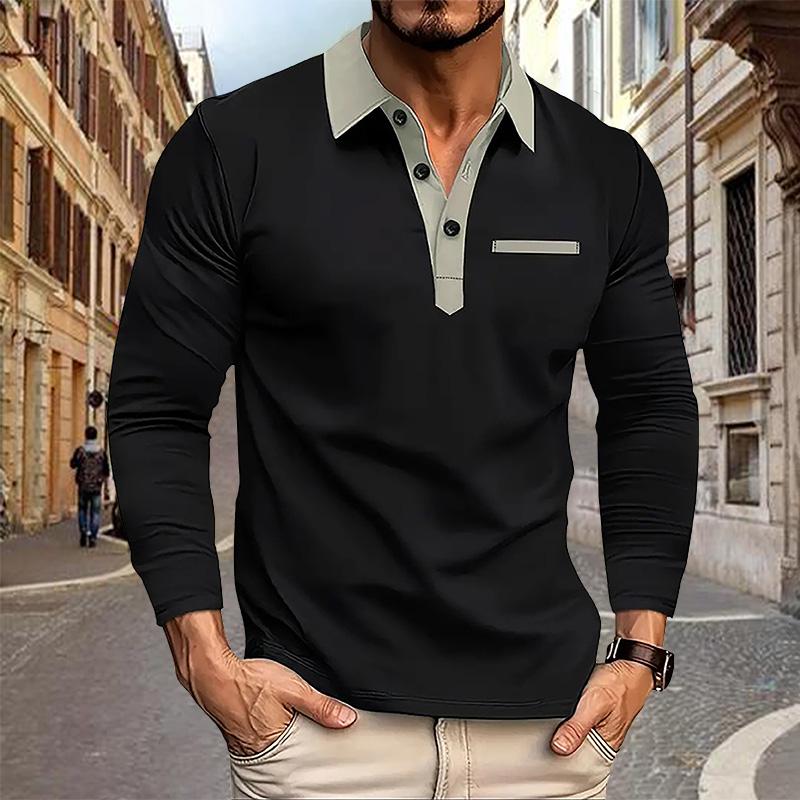 Spring and Autumn Men s Long Sleeved Polo Shirt Business Casual Fashion Classic Lapel Neck Shirt European and American Plus Size 3XL чорний
Spring and Autumn Men s Long Sleeved Polo Shirt Business Casual Fashion Classic Lapel Neck Shirt European and American Plus Size 3XL чорний
