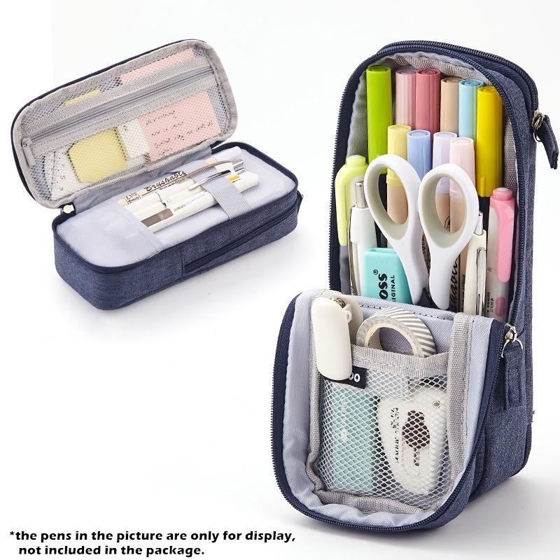 Angoo Normcore Pen Bag Pencil Case Two Layer Foldable Stand Fabric Phone Holder Storage Pouch for Stationery Office School A6171 синій
Angoo Normcore Pen Bag Pencil Case Two Layer Foldable Stand Fabric Phone Holder Storage Pouch for Stationery Office School A6171 синій