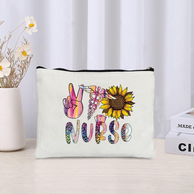 Nurse Life Love Leopard Printed Canvas Cosmetic Bag Travel Sundries Zipper Storage Pouch Office Supplies Pencil Case Nurse Gift
Nurse Life Love Leopard Printed Canvas Cosmetic Bag Travel Sundries Zipper Storage Pouch Office Supplies Pencil Case Nurse Gift
