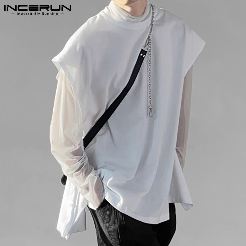 INCERUN Летняя мужская футболка-жилет, белые топы с круглым вырезом, майка больших размеров
INCERUN Летняя мужская футболка-жилет, белые топы с круглым вырезом, майка больших размеров