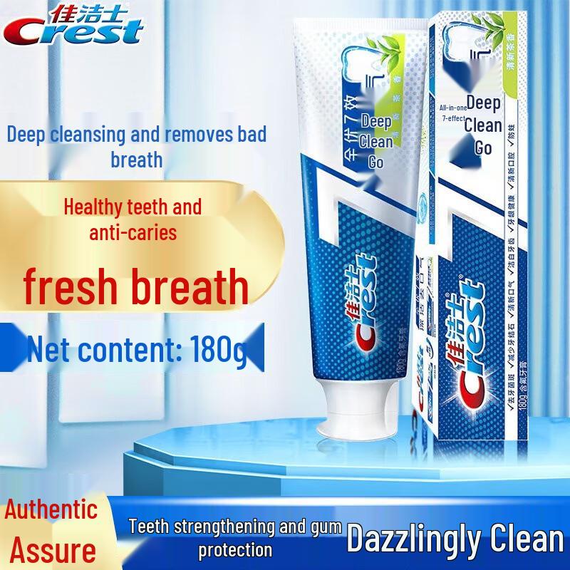 Crest All-Around 7-Effects Tea Scent Deep Clean Toothpaste
Crest All-Around 7-Effects Tea Scent Deep Clean Toothpaste