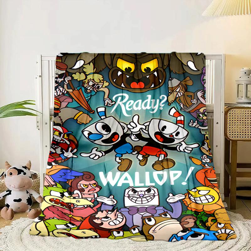 Cup-head And Mugman Adventure Blanket Flannel Blanket for bed, sofa, Camping, Hiking, Picnic Essentials, gift for family Fan gifts 75x90cm
Cup-head And Mugman Adventure Blanket Flannel Blanket for bed, sofa, Camping, Hiking, Picnic Essentials, gift for family Fan gifts 75x90cm