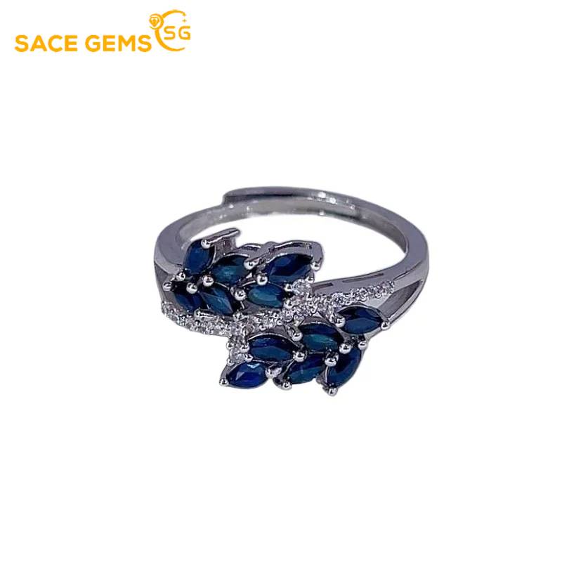 SACE GEMS 925 Sterling Silver Certified 2*4MM Natual Sapphire Rings for Women Engagement Cocktail Party Fine Jewelry Gift Open синій
SACE GEMS 925 Sterling Silver Certified 2*4MM Natual Sapphire Rings for Women Engagement Cocktail Party Fine Jewelry Gift Open синій