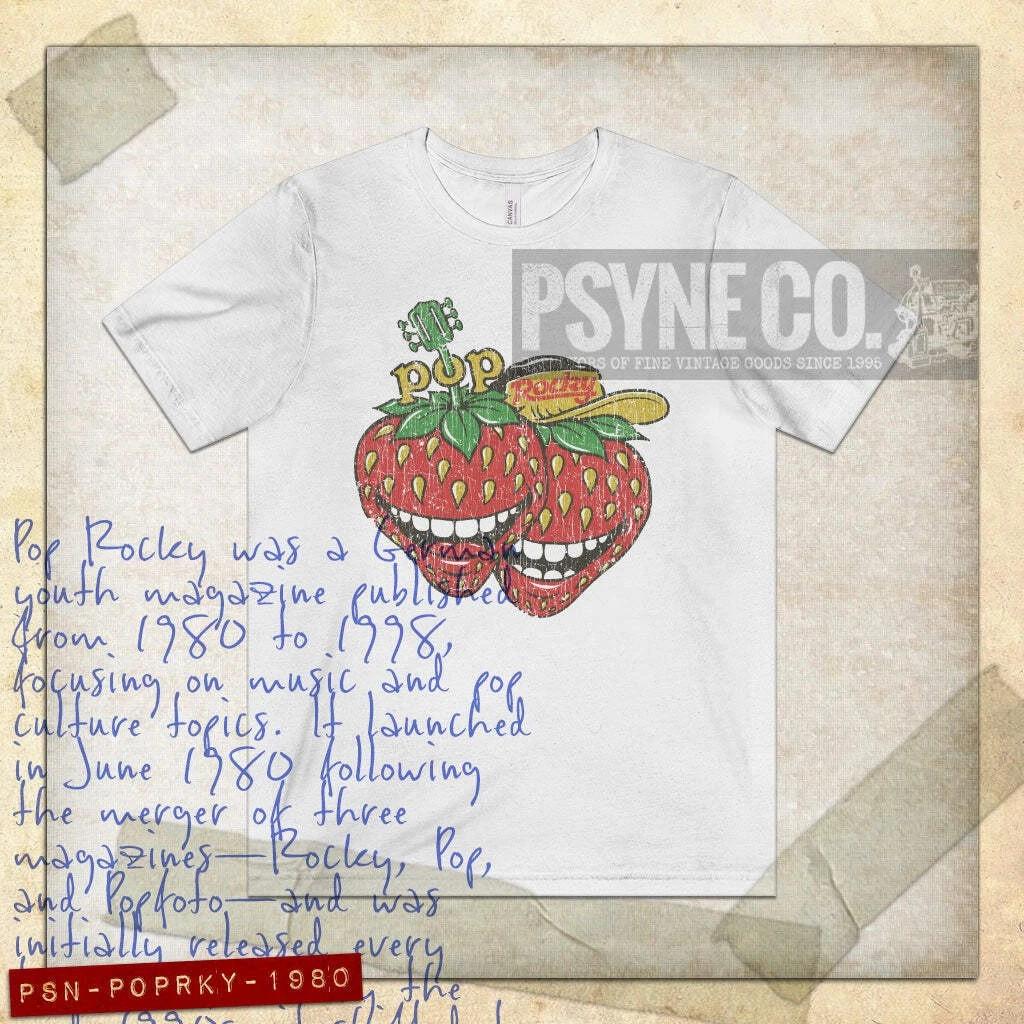 Pop Rocky Magazine 1980 Vintage Men s T shirt 3XL
Pop Rocky Magazine 1980 Vintage Men s T shirt 3XL
