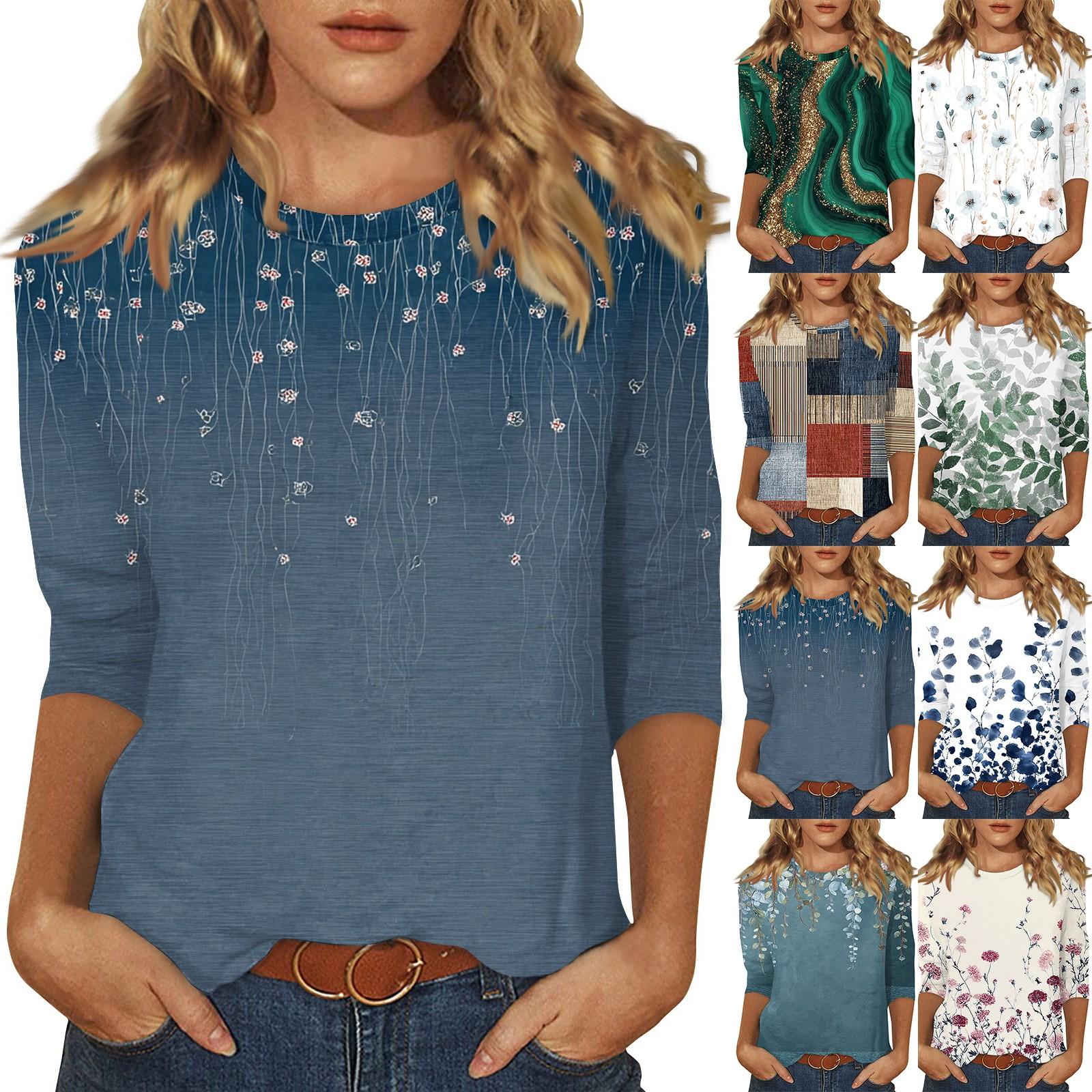 Women s Fashion Casual Round Neck 3/4 Sleeve Loose Printed T-Shirt Ladies Top XXXL зелений
Women s Fashion Casual Round Neck 3/4 Sleeve Loose Printed T-Shirt Ladies Top XXXL зелений