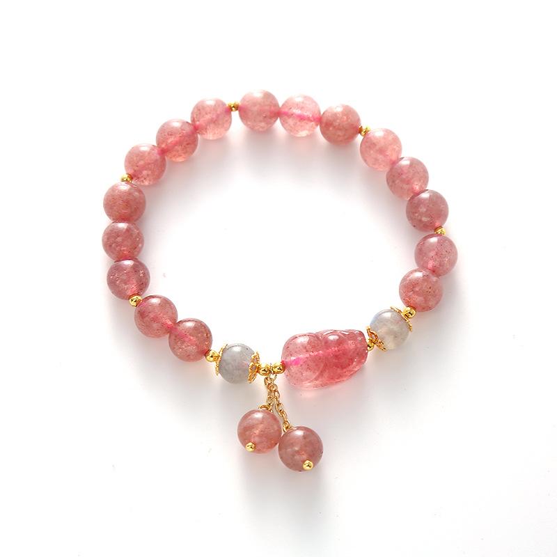 New Chinese retro literary and fashion Pixiu natural strawberry crystal bracelet Bangles Women Fashion Jewelry accessories Gift
New Chinese retro literary and fashion Pixiu natural strawberry crystal bracelet Bangles Women Fashion Jewelry accessories Gift