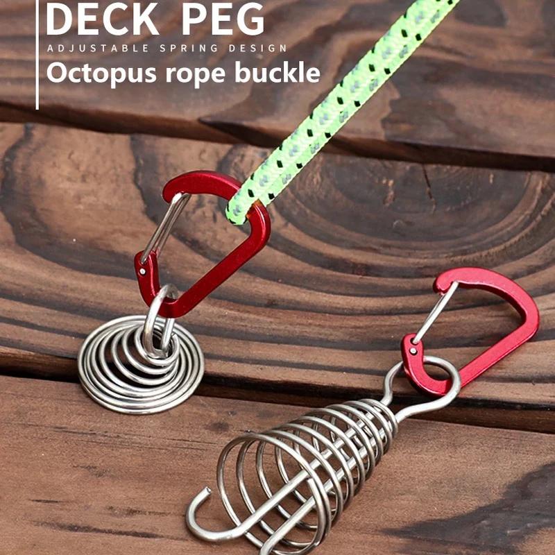 Outdoor Camping Octopus Rope Buckle Camping Deck Nail Stainless Steel Fixed Tent Rope Buckle Wooden Hook Spring Wind Rope
Outdoor Camping Octopus Rope Buckle Camping Deck Nail Stainless Steel Fixed Tent Rope Buckle Wooden Hook Spring Wind Rope