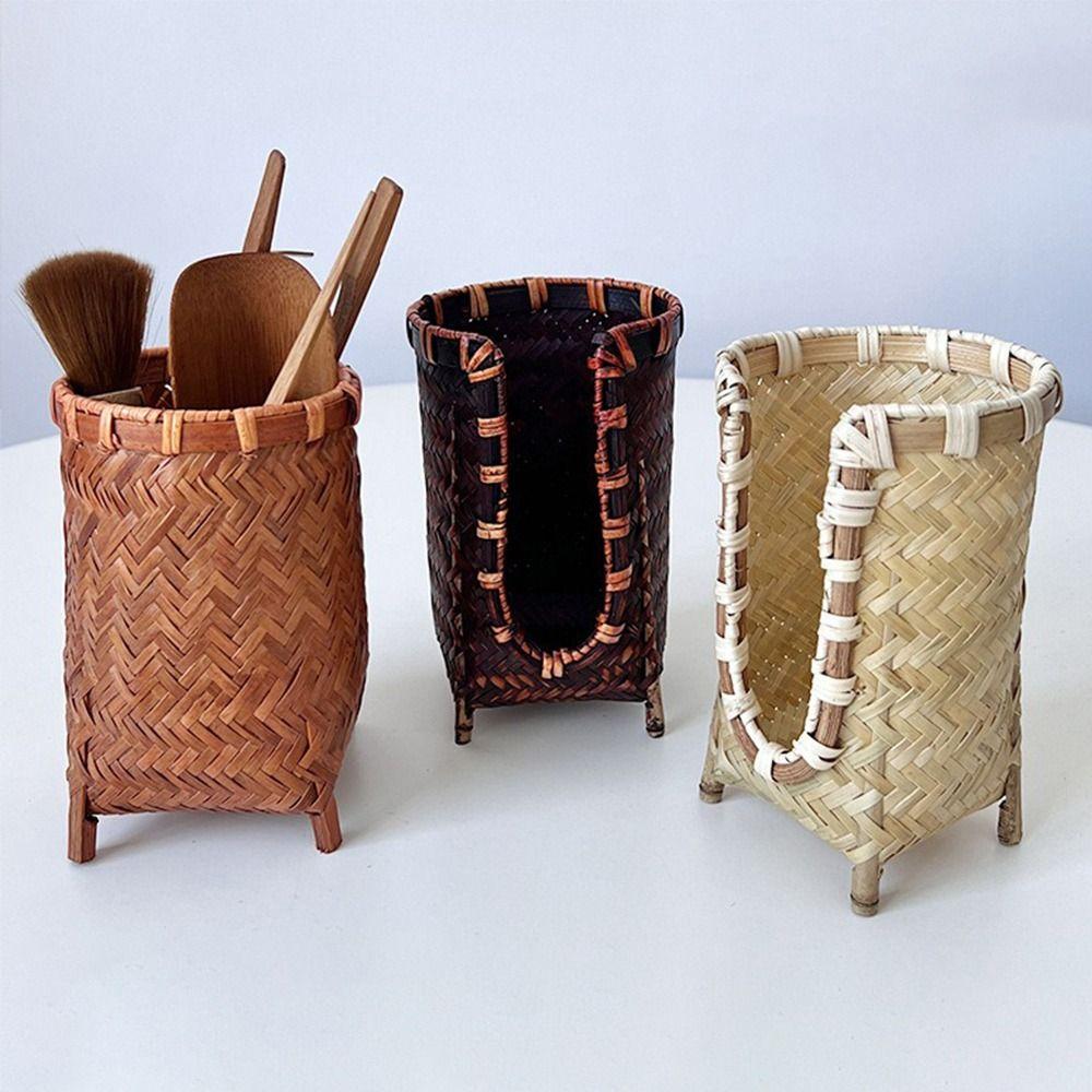 Bamboo Woven Cup Holder Rack Retro Tea Cup Storage Box Convenient Paper Cup Dispenser Tea Ceremony 7
Bamboo Woven Cup Holder Rack Retro Tea Cup Storage Box Convenient Paper Cup Dispenser Tea Ceremony 7