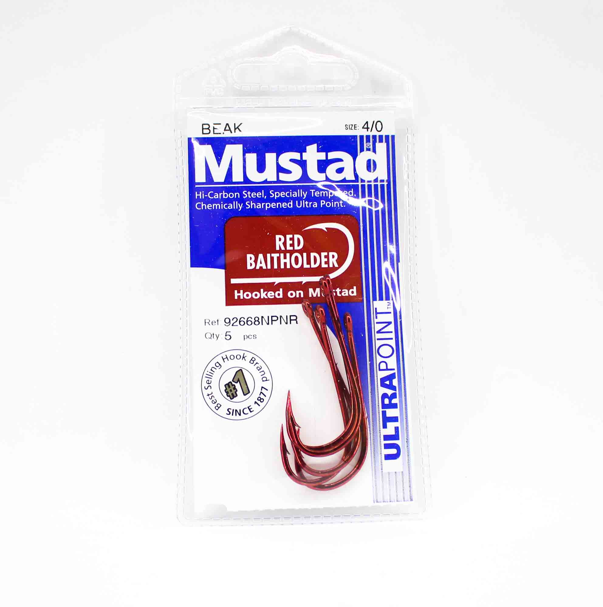 Mustad 92668NP-NR-4/0-A05 Держатель красной приманки Ультра точечные крючки Размер 4/0 (9022)
Mustad 92668NP-NR-4/0-A05 Держатель красной приманки Ультра точечные крючки Размер 4/0 (9022)