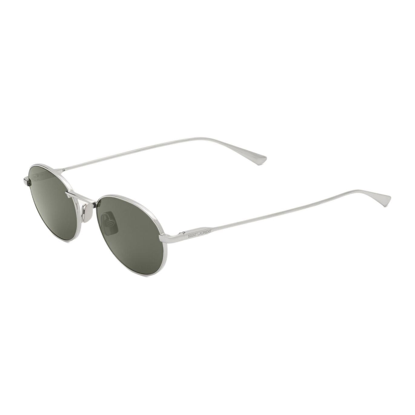 Saint Laurent Logo Design Metal Oval Sunglasses Unisex sunglasses Silver 822261-Y9969-8100 52,Silver
Saint Laurent Logo Design Metal Oval Sunglasses Unisex sunglasses Silver 822261-Y9969-8100 52,Silver