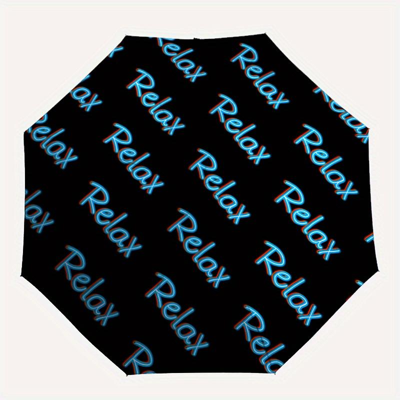 1pc Neon Relax SignAutomatic Folding Umbrella, Portable & Foldable Design with 8 Ribs, Casual Outdoor Accessory yy250804226
1pc Neon Relax SignAutomatic Folding Umbrella, Portable & Foldable Design with 8 Ribs, Casual Outdoor Accessory yy250804226