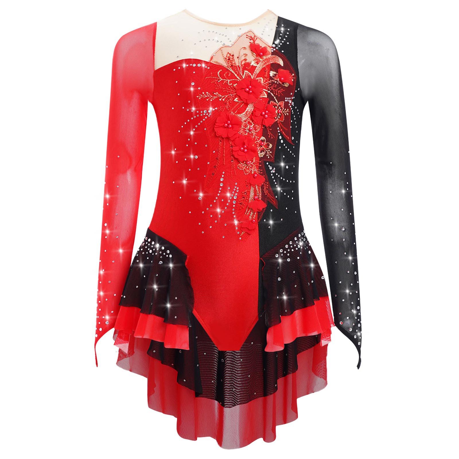 Дівчачий кольоровий леотар з довгим рукавом, сітчастий боді, аплікація, стрази, спідниця, костюм для ліричного танцю 5-6 Years червоний
Дівчачий кольоровий леотар з довгим рукавом, сітчастий боді, аплікація, стрази, спідниця, костюм для ліричного танцю 5-6 Years червоний