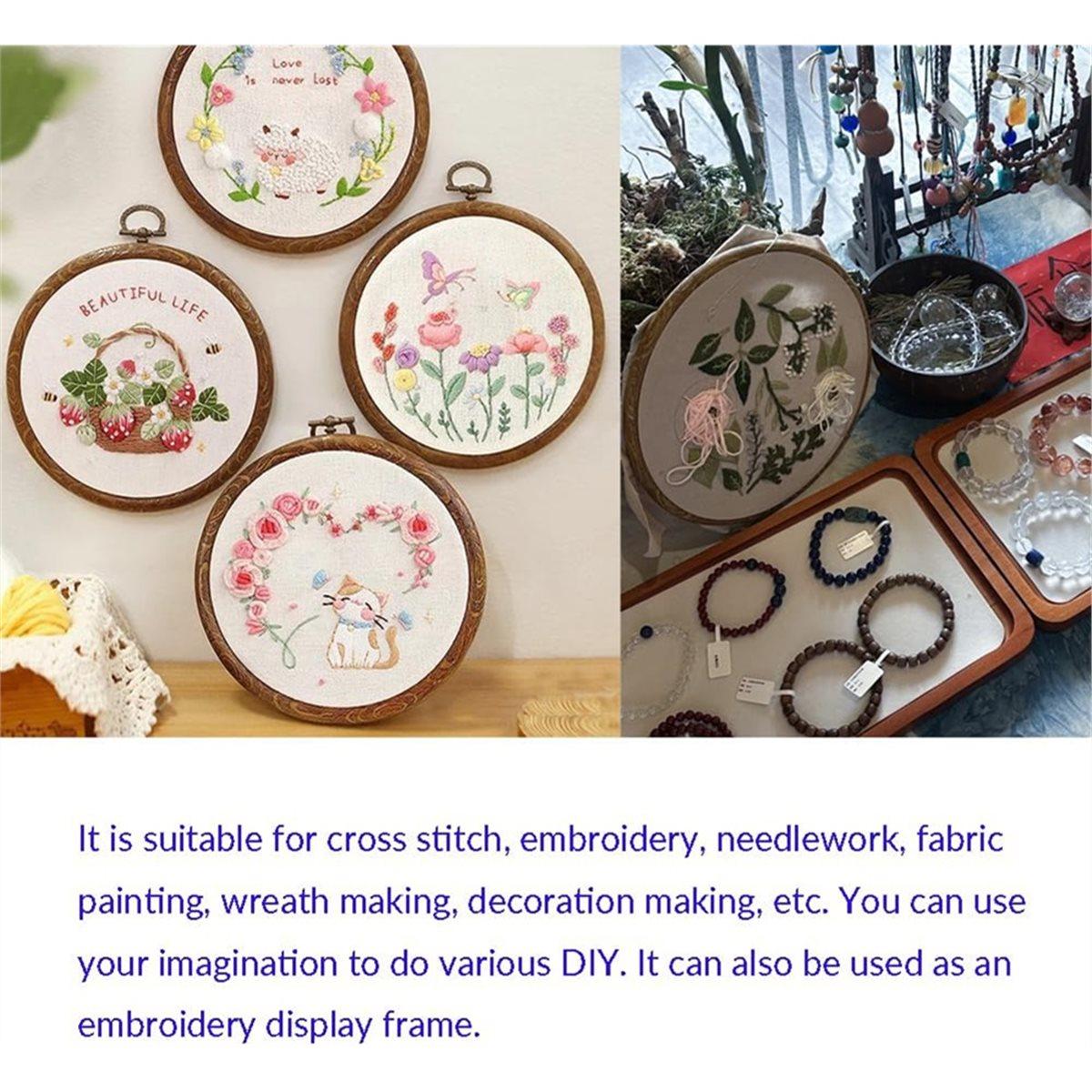 6 Pcs Imitated Wood Embroidery Hoops Frame, Round Hoop with 16 Needles for Art Craft DIY Sewing China Mainland
6 Pcs Imitated Wood Embroidery Hoops Frame, Round Hoop with 16 Needles for Art Craft DIY Sewing China Mainland