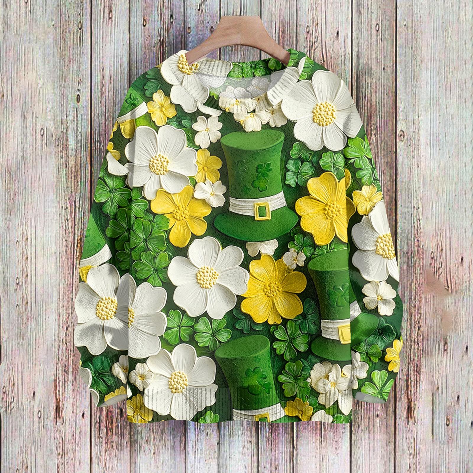 Женская мода вскользь с длинным рукавом St. Верх из шерстяного трикотажного пуловера с принтом Патрика и круглым вырезом XL жёлтый
Женская мода вскользь с длинным рукавом St. Верх из шерстяного трикотажного пуловера с принтом Патрика и круглым вырезом XL жёлтый