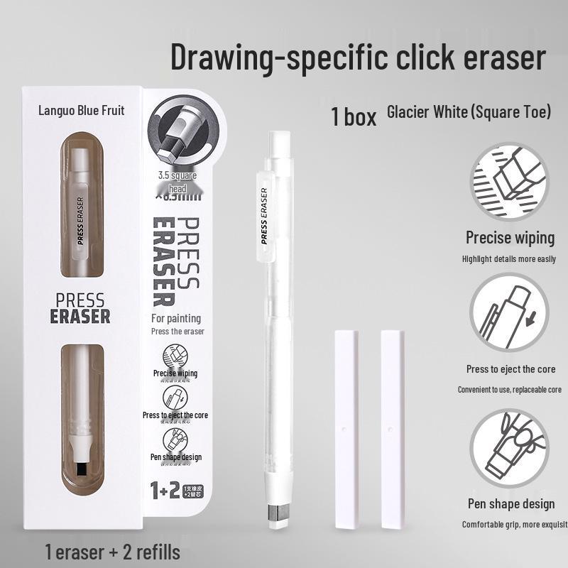 Blue Fruit Crumb-Free 4B Eraser Pencil for Clean Erasing and Art Drawing Includes 2 Eraser Cores
Blue Fruit Crumb-Free 4B Eraser Pencil for Clean Erasing and Art Drawing Includes 2 Eraser Cores