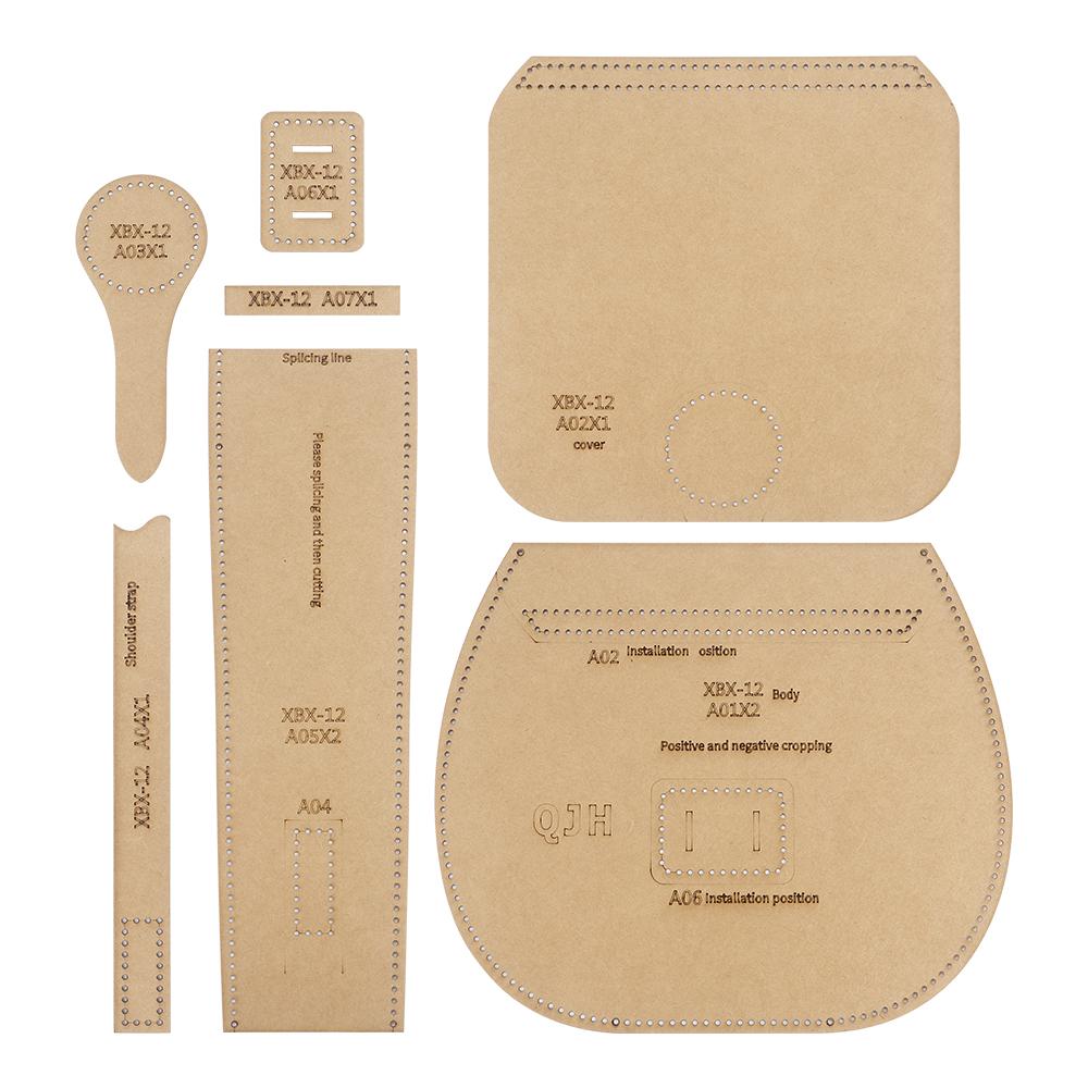 1set Brown Kraft Paper Leather Crafting Template Set for DIY Fashion Shoulder Bags - Retro Women s Handbag Making Stencil Kit
1set Brown Kraft Paper Leather Crafting Template Set for DIY Fashion Shoulder Bags - Retro Women s Handbag Making Stencil Kit