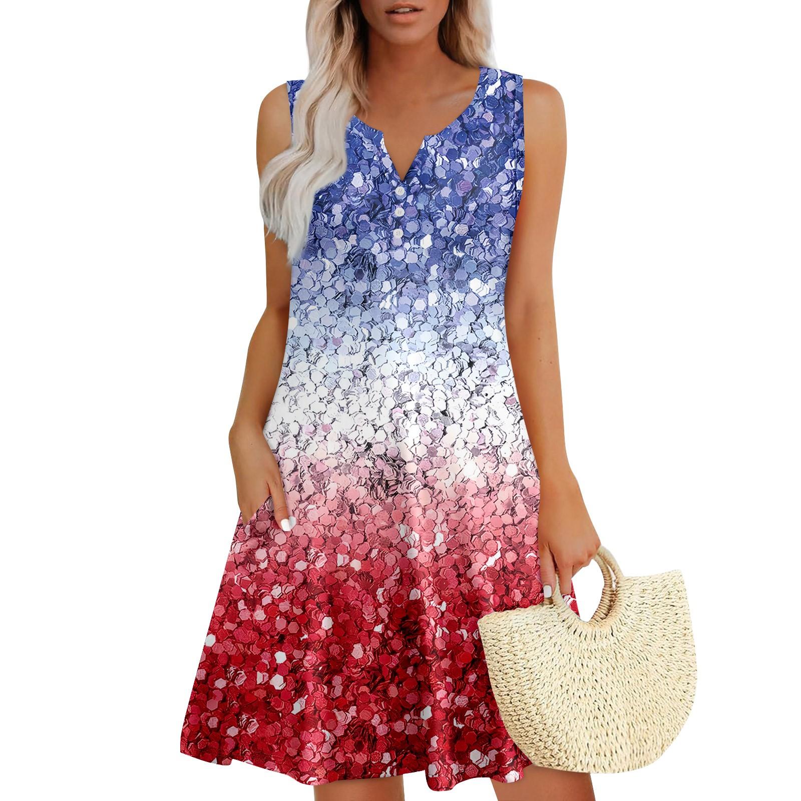 Womens Summer Dresses Loose V Neck Sleeveless Sundresses Dress With Pockets XXXL світло-синій колір
Womens Summer Dresses Loose V Neck Sleeveless Sundresses Dress With Pockets XXXL світло-синій колір