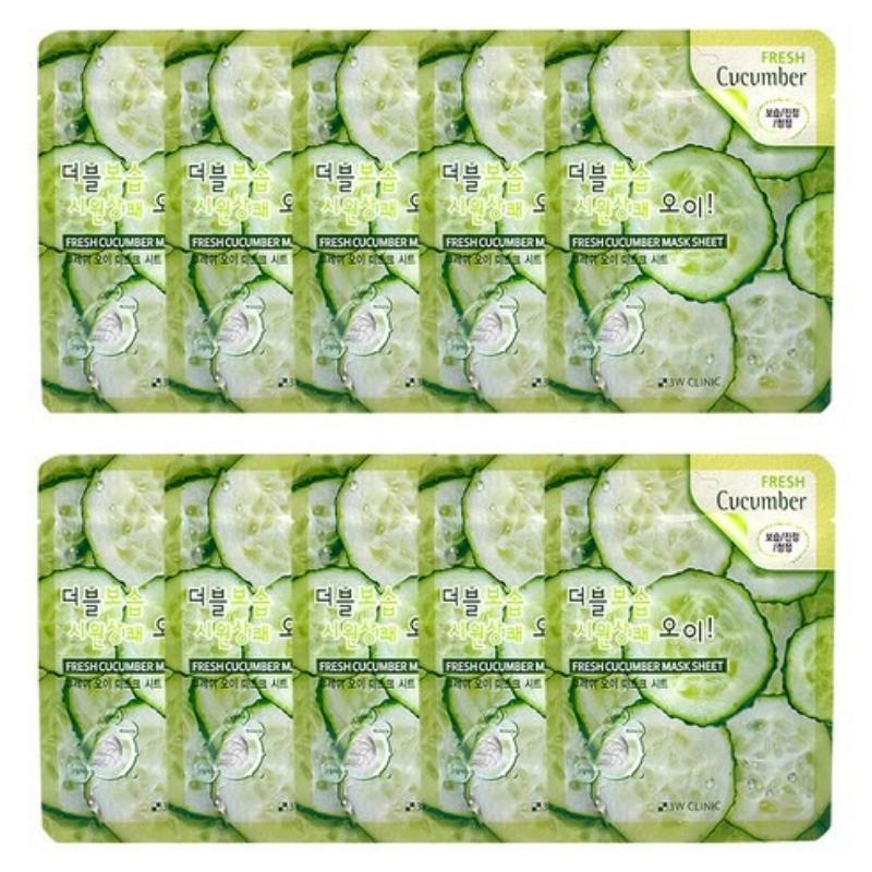 3w Clinic Fresh Cucumber Mask Sheet 23g*10 Sheets 1Pack
3w Clinic Fresh Cucumber Mask Sheet 23g*10 Sheets 1Pack