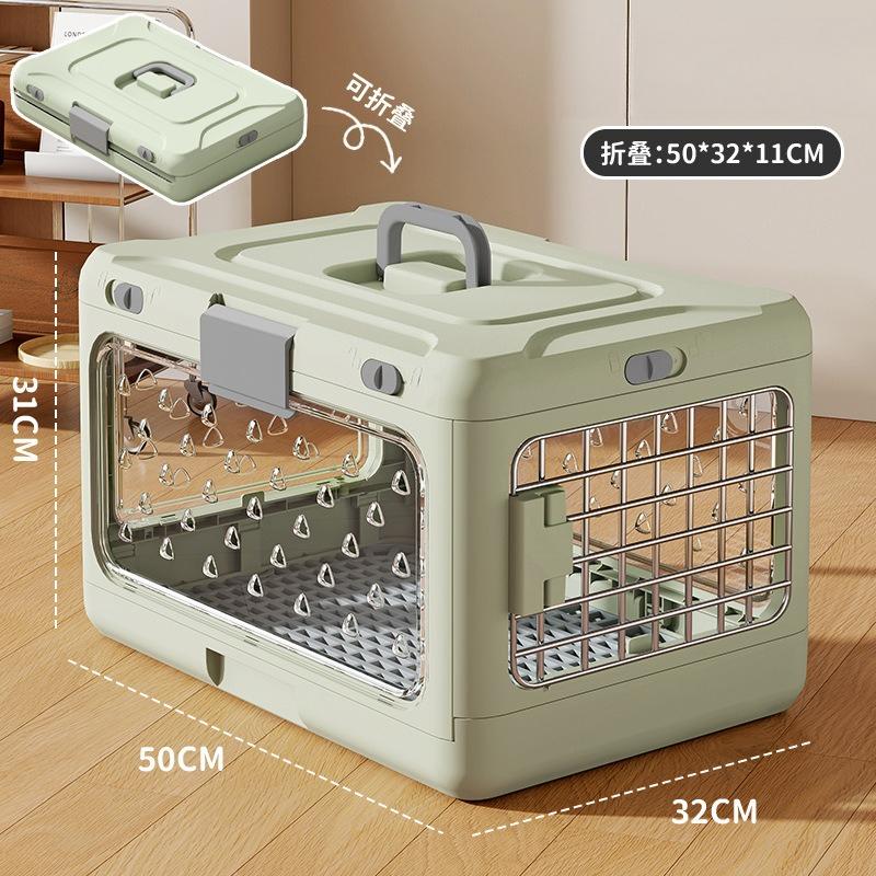 PP Plastic Foldable Handheld Pet Air Carrier Portable Breathable Cat Travel Cage Large Capacity Transport Box For Car Travel Use світло-зелений колір
PP Plastic Foldable Handheld Pet Air Carrier Portable Breathable Cat Travel Cage Large Capacity Transport Box For Car Travel Use світло-зелений колір