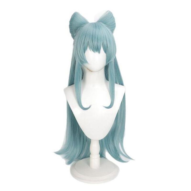 New Yumemizuki Mizuki Cosplay Wig Long Light Blue Curly Big Bowknowt Heat Resistant Synthetic Hair Anime Game Wigs + Wig Cap
New Yumemizuki Mizuki Cosplay Wig Long Light Blue Curly Big Bowknowt Heat Resistant Synthetic Hair Anime Game Wigs + Wig Cap