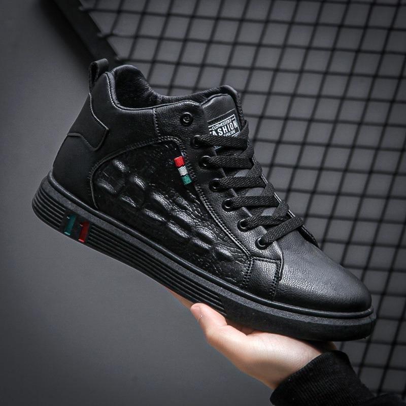 Crocodile Print Men Shoes Luxury Leather Men Boot Fashion Designer High-Top Casual Shoes Non-slip Men Ankle Boots Big Size 39-48 39
Crocodile Print Men Shoes Luxury Leather Men Boot Fashion Designer High-Top Casual Shoes Non-slip Men Ankle Boots Big Size 39-48 39