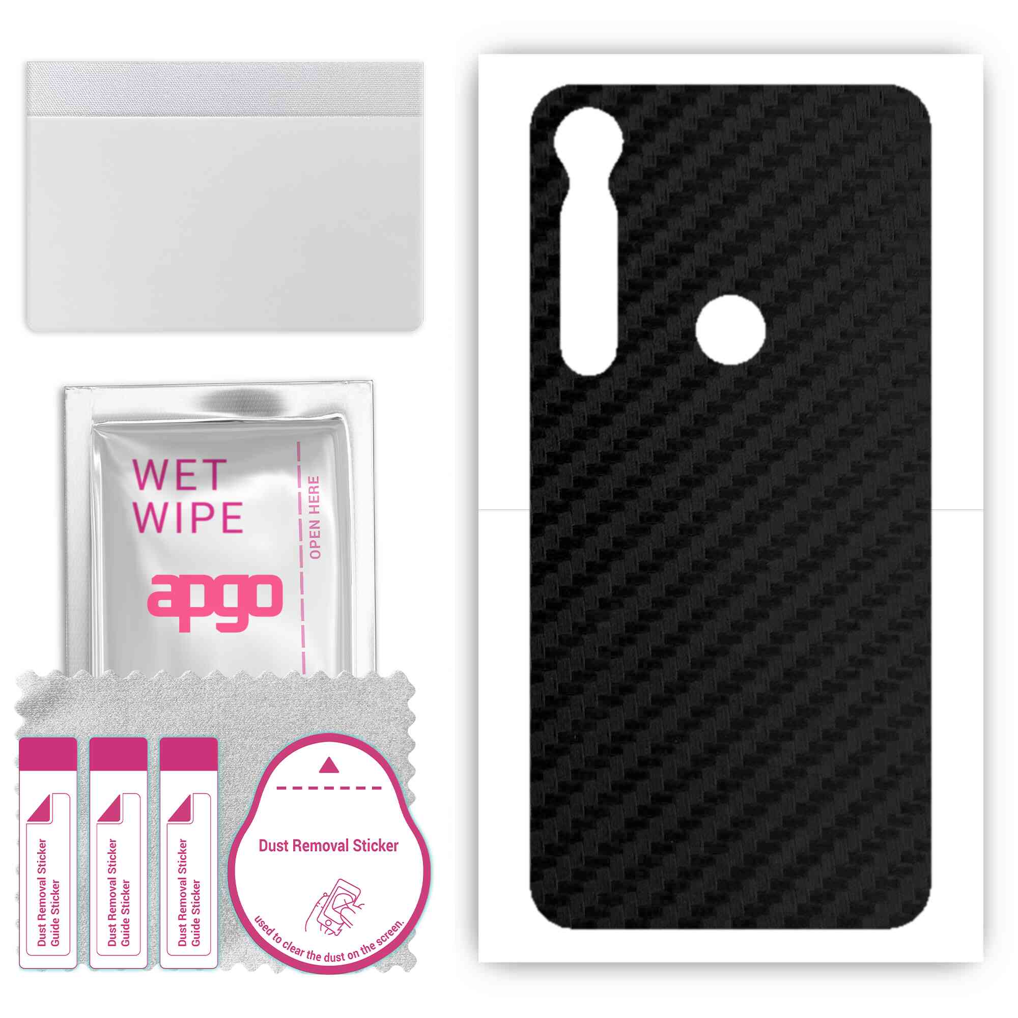 apgo Protective Skin Sticker for the back compatible with Motorola Moto G8 Plus, Wrap Film, Foil, Vinyl - Pattern Carbon Black
apgo Protective Skin Sticker for the back compatible with Motorola Moto G8 Plus, Wrap Film, Foil, Vinyl - Pattern Carbon Black