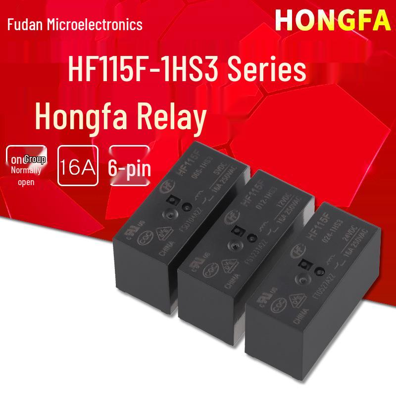 Hongfa JQX-115F 16A 6-Pin Normally Open Relay HF115F-012-1HS3 012-1HS3
Hongfa JQX-115F 16A 6-Pin Normally Open Relay HF115F-012-1HS3 012-1HS3