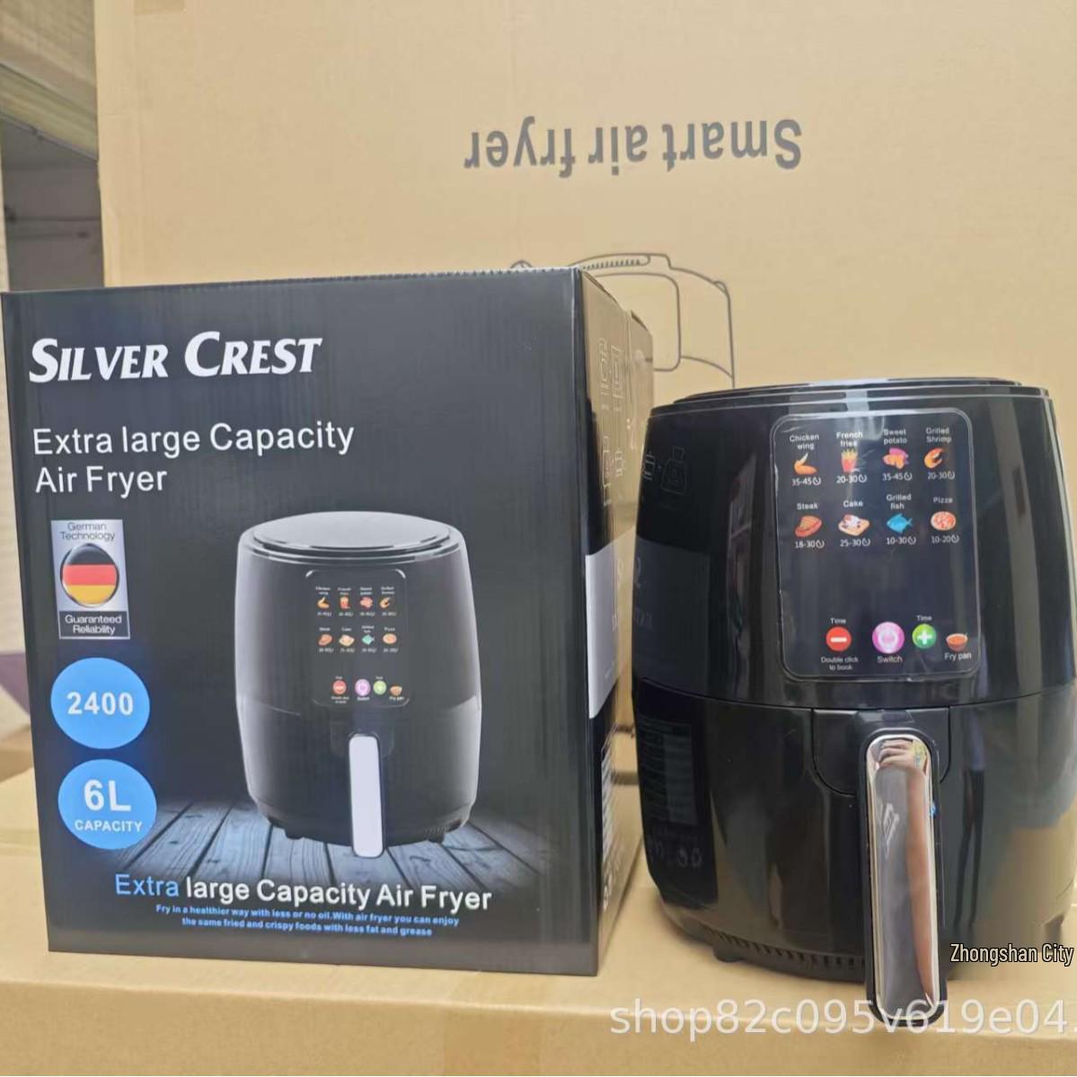 Мультифункциональная умная аэрофритюрница-духовка с сенсорным управлением 6 л - Электрическая фритюрница большой вместимости для картофеля фри EU Plug