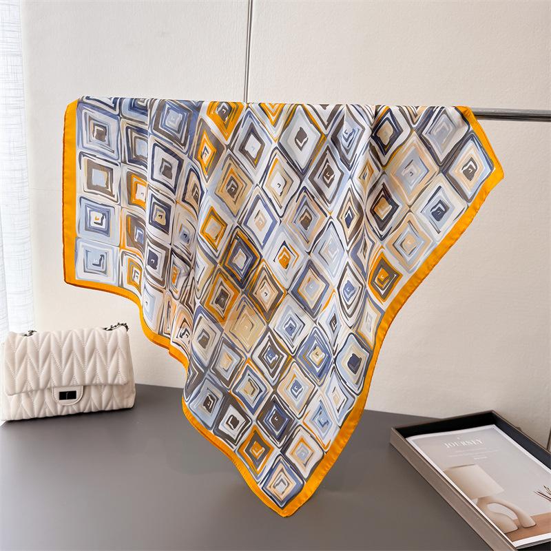 Women s Imitation Silk Square Scarf Soft Satin Lattice Print Wrap Foulard Neckerchief Bandanas Hair Skinny Tie Scarves Shawls
Women s Imitation Silk Square Scarf Soft Satin Lattice Print Wrap Foulard Neckerchief Bandanas Hair Skinny Tie Scarves Shawls