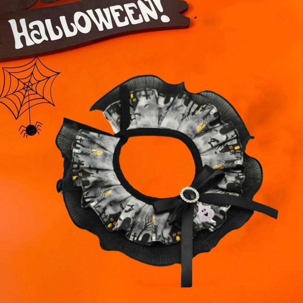 Creative Pet Halloween Lace Collar Adjustable Pet Bib Scarf Cat Dog Ghost Necklace Drool Towel XS
Creative Pet Halloween Lace Collar Adjustable Pet Bib Scarf Cat Dog Ghost Necklace Drool Towel XS