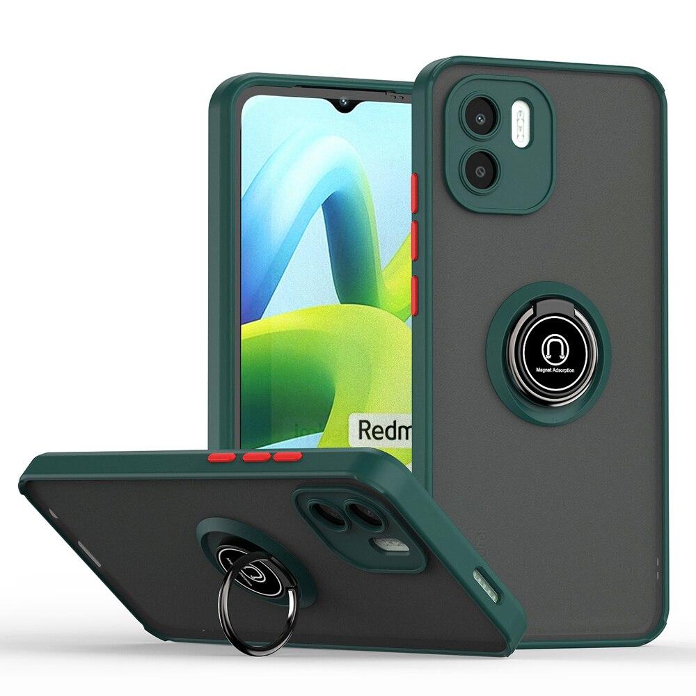 Модний матовий чохол KEYSION для Xiaomi Redmi A1 Прозорий силікон + металеве кільце для ПК Протиударна задня кришка телефону для Redmi A1 for Redmi A1 темно-зелений колір
Модний матовий чохол KEYSION для Xiaomi Redmi A1 Прозорий силікон + металеве кільце для ПК Протиударна задня кришка телефону для Redmi A1 for Redmi A1 темно-зелений колір
