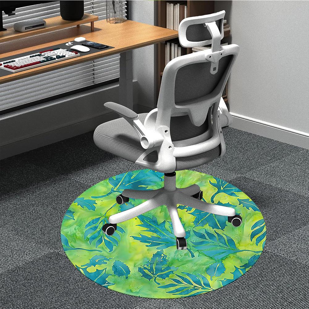 1pc Leaf Print Chair Carpet for Office, Non slip, Soft and Durable Office Rug for Interior Decoration 80cm
1pc Leaf Print Chair Carpet for Office, Non slip, Soft and Durable Office Rug for Interior Decoration 80cm