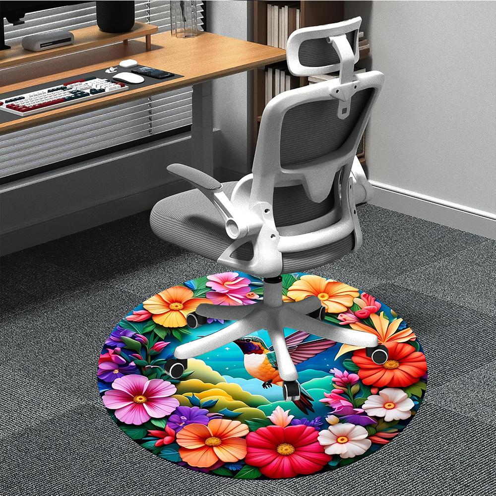 1pc Hummingbird Floral Print Chair Carpet for Office, Soft Comfortable Mat For Office, Living Room, Bedroom, Machine Washable Carpet yy251112161 80cm by 80cm
1pc Hummingbird Floral Print Chair Carpet for Office, Soft Comfortable Mat For Office, Living Room, Bedroom, Machine Washable Carpet yy251112161 80cm by 80cm
