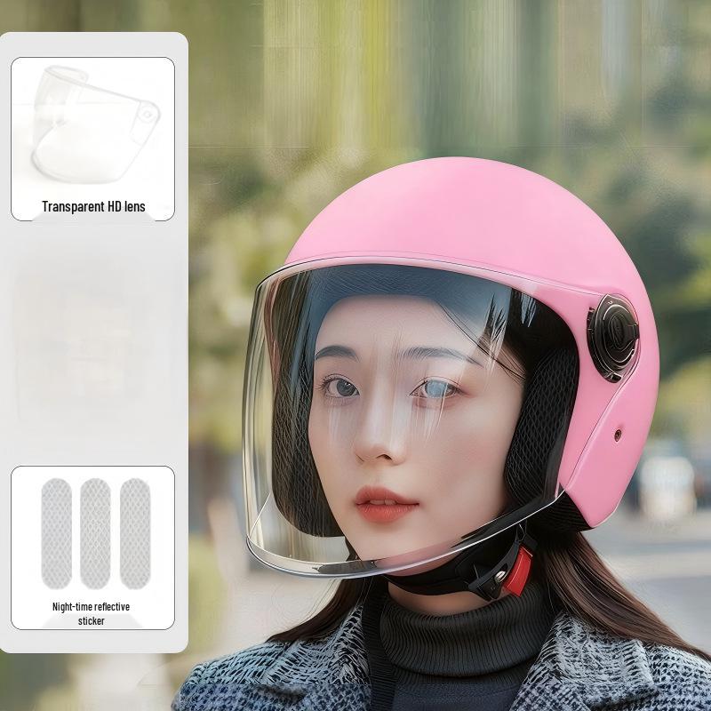 Certified All-Season Electric Scooter Helmet for Men & Women - Winter Protection, Warm Half Helmet, Solid Color Safety Design One Size
Certified All-Season Electric Scooter Helmet for Men & Women - Winter Protection, Warm Half Helmet, Solid Color Safety Design One Size