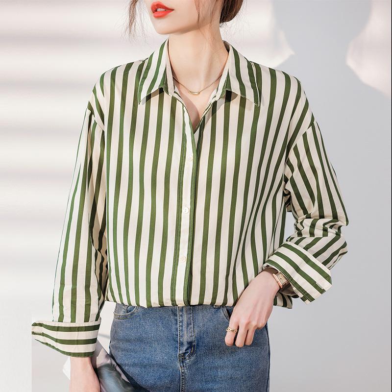 Women s Autumn 2025 Long-Sleeve Striped Shirt - Elegant Niche, New Style Design Small
Women s Autumn 2025 Long-Sleeve Striped Shirt - Elegant Niche, New Style Design Small