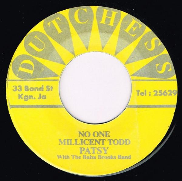 7inch Record PATSY TODD, THE BABA BROOKS BAND / - No One / Nuclear Weapon NONE Dutchess Jamaica Reggae, Ska & Dub Used
7inch Record PATSY TODD, THE BABA BROOKS BAND / - No One / Nuclear Weapon NONE Dutchess Jamaica Reggae, Ska & Dub Used