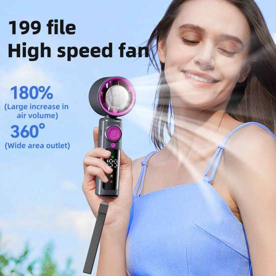 Handheld Turbo Fan Digital Display 199 Speeds 13000RPM Strong Airflow Low Noise Rechargeable Portable Mini Cooling Fan чорний
Handheld Turbo Fan Digital Display 199 Speeds 13000RPM Strong Airflow Low Noise Rechargeable Portable Mini Cooling Fan чорний