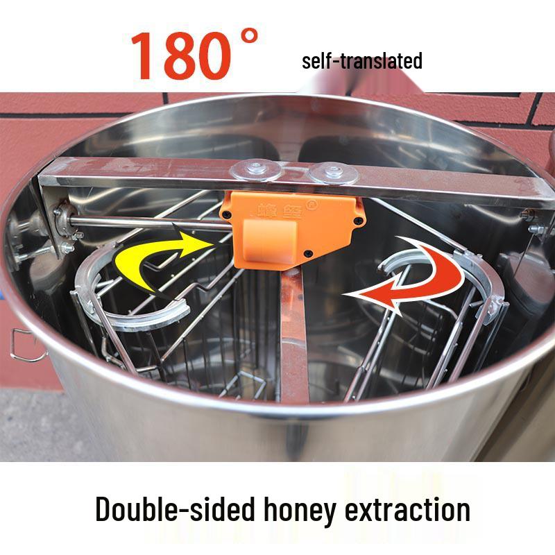 304 Stainless Steel Double-Layer Automatic Honey Extractor with Enclosed Gears for Beekeeping Standard with 3 Nylon Filters
304 Stainless Steel Double-Layer Automatic Honey Extractor with Enclosed Gears for Beekeeping Standard with 3 Nylon Filters