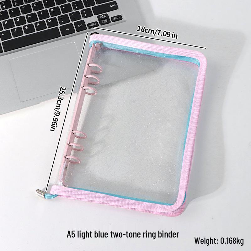 Korean Glitter Stargazing Purple PVC Cover A5/A6 Diary Notebook A6 Zipper Cover рожевий/синій
Korean Glitter Stargazing Purple PVC Cover A5/A6 Diary Notebook A6 Zipper Cover рожевий/синій