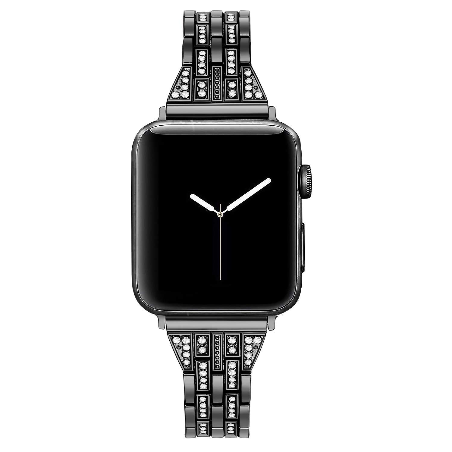 Double-Row Rhinestone Decor Watch Band for Apple Watch Series 10 46mm/Ultra 2 Ultra 49mm/9 8 7 45mm/SE (2023) SE (2022) SE 6 5 4 44mm/3 2 1 42mm Black
Double-Row Rhinestone Decor Watch Band for Apple Watch Series 10 46mm/Ultra 2 Ultra 49mm/9 8 7 45mm/SE (2023) SE (2022) SE 6 5 4 44mm/3 2 1 42mm Black