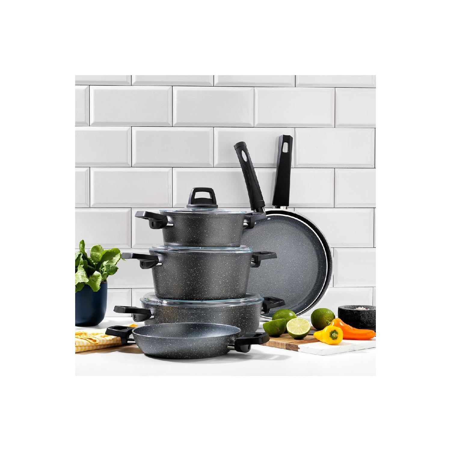 Ashen Fireproof Nonstick Cookware Set 9 Pieces-grey сірий колір
Ashen Fireproof Nonstick Cookware Set 9 Pieces-grey сірий колір