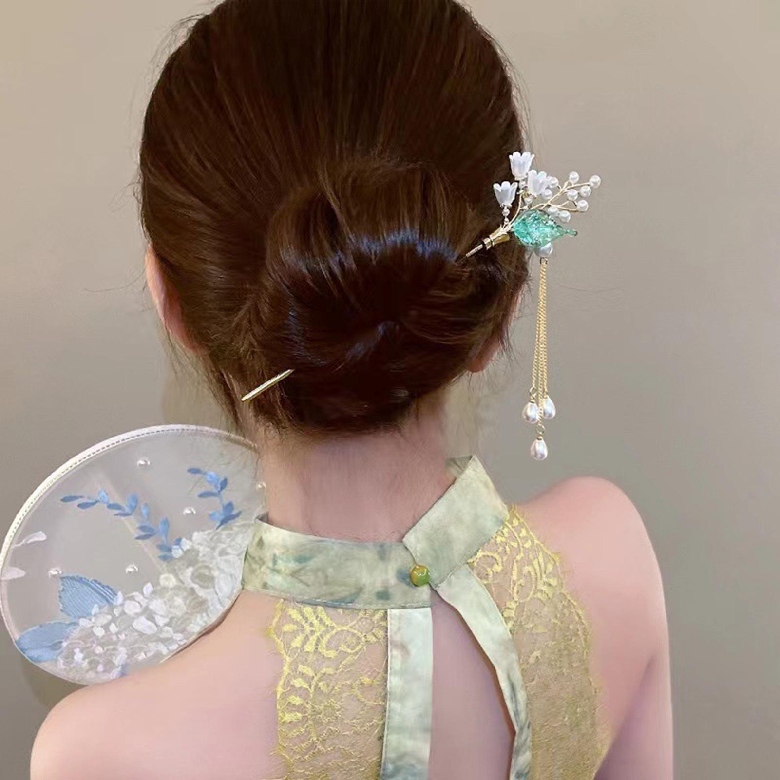 Chinese Style Vintage Hairpin Elegant Flower Vine Jade Stone Hair Stick Hanfu Cheongsam Evening Dress Hair Decor Accessories
Chinese Style Vintage Hairpin Elegant Flower Vine Jade Stone Hair Stick Hanfu Cheongsam Evening Dress Hair Decor Accessories
