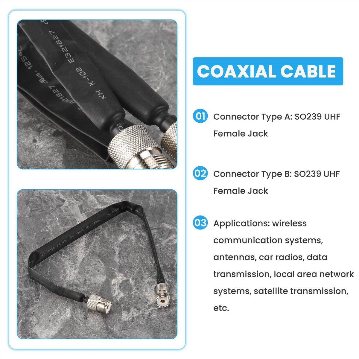 Door/Window Pass Through Flat Coaxial Cable SO239 UHF Female to UHF Female 50 Ohm Coax Pigtail Extension Cord China Mainland
Door/Window Pass Through Flat Coaxial Cable SO239 UHF Female to UHF Female 50 Ohm Coax Pigtail Extension Cord China Mainland