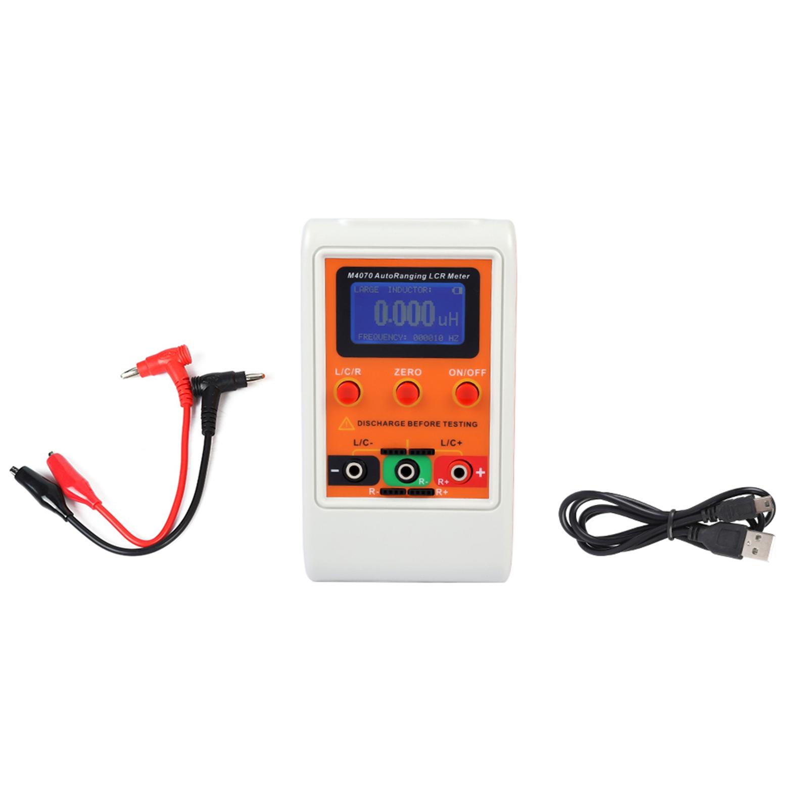 M4070 LCR In Circuit Meter Automatic Range Inductance Capacitance Resistance Tester чорний
M4070 LCR In Circuit Meter Automatic Range Inductance Capacitance Resistance Tester чорний