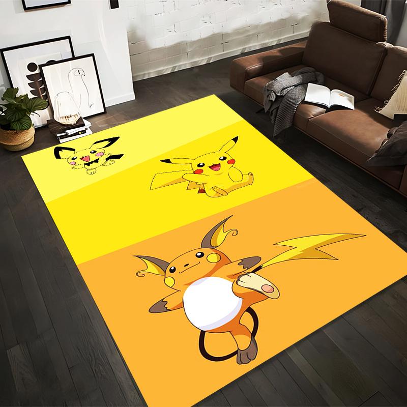 Yellow Cartoon Carpet with Pikachu and Raichu Printed Design Suitable for use as an anti-slip for living room bedroom sofas 40x60cm( 15x23in )
Yellow Cartoon Carpet with Pikachu and Raichu Printed Design Suitable for use as an anti-slip for living room bedroom sofas 40x60cm( 15x23in )