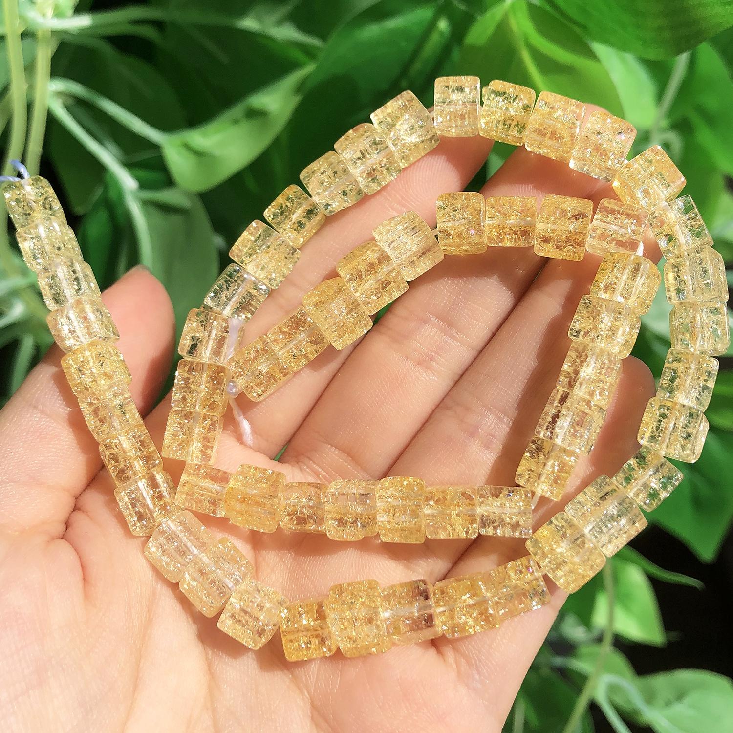 8 ммx8 мм 1 шт. квадратные снежные треснувшие хрустальные бусины, разноцветные натуральные кубические свободные бусины для изготовления ювелирных изделий, браслет, ожерелье, аксессуары 8mm (approx 58pcs) жёлтый
8 ммx8 мм 1 шт. квадратные снежные треснувшие хрустальные бусины, разноцветные натуральные кубические свободные бусины для изготовления ювелирных изделий, браслет, ожерелье, аксессуары 8mm (approx 58pcs) жёлтый