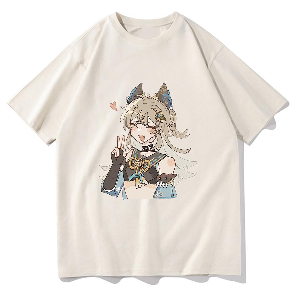 Футболка Genshin Impact Kirara унисекс Harajuku эстетические забавные футболки с рисунком Kawaii унисекс аниме большие хлопковые футболки песочного цвета
Футболка Genshin Impact Kirara унисекс Harajuku эстетические забавные футболки с рисунком Kawaii унисекс аниме большие хлопковые футболки песочного цвета