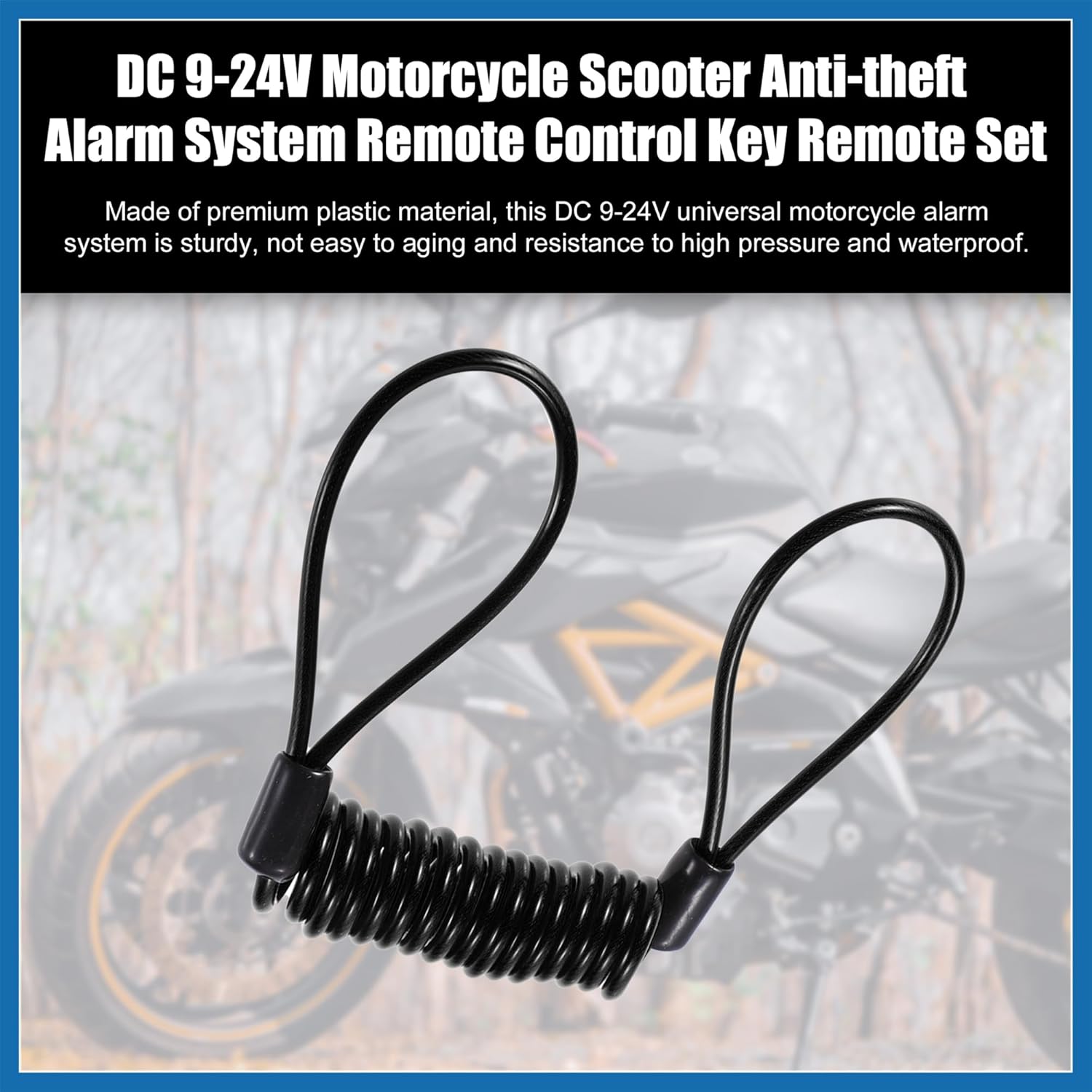 Disk Brake Lock Motorcycle Alarm Disc Lock Security Reminder Cable Tool for Scooter Motorcycle Bike Brake Disc Black Item Replacement
Disk Brake Lock Motorcycle Alarm Disc Lock Security Reminder Cable Tool for Scooter Motorcycle Bike Brake Disc Black Item Replacement