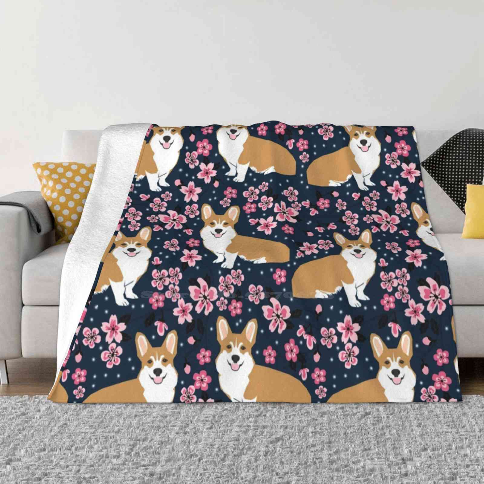Corgi Welsh Corgi Cherry Blossom Trees Spring Dog Dogs Dog Breed Dog Pattern Pet Friendly Soft Warm Blanket Sofa/Bed/Travel 30x40in
Corgi Welsh Corgi Cherry Blossom Trees Spring Dog Dogs Dog Breed Dog Pattern Pet Friendly Soft Warm Blanket Sofa/Bed/Travel 30x40in