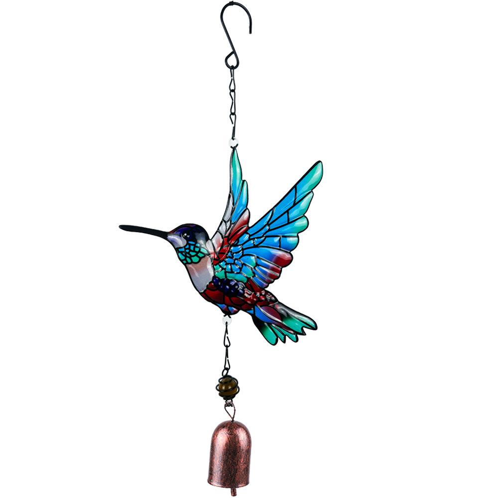 Hummingbird Wind Chime Metal Iron Craft Pendant Printed Bird Hanging Ornament for Outdoor Yard Garden Home Decoration
Hummingbird Wind Chime Metal Iron Craft Pendant Printed Bird Hanging Ornament for Outdoor Yard Garden Home Decoration
